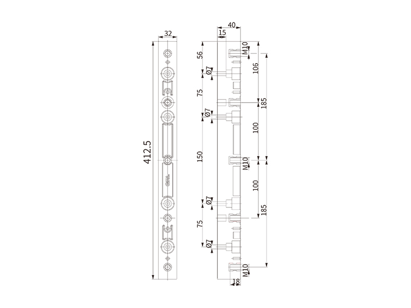 DN52742的外形尺寸信息 金萊勒DN52742母線支架外形尺寸圖.jpg